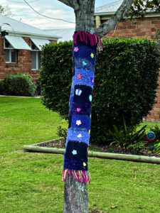 Crocheted creativity brightens the community
