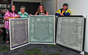 A memento crocheted with love, three times