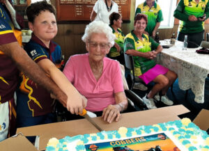 103-year-old Edie’s visit caps 70th anniversary