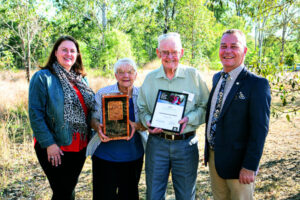Local Landcare Group and Joyce and Arnold Rieck awarded for their service