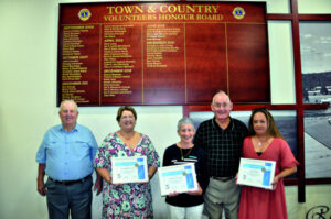 Community stalwarts recognised on Town and Country Volunteers Honour Board