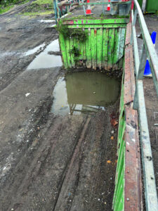 Subsidence closes waste bays but refuse site operational