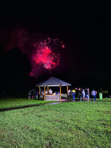 A colourful display lit up the sky to welcome in 2022