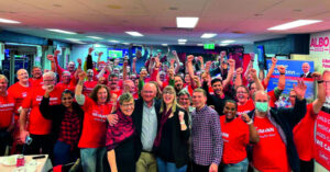 Families flock to voting stations