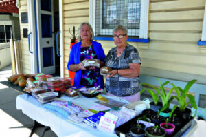 Tea cosies and aprons on display at the Rosewood CWA