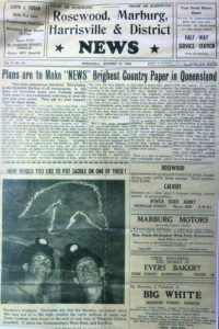 Search for copies of 1950s newspaper