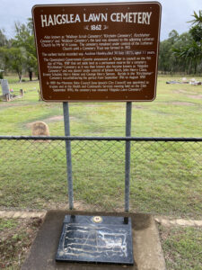 Plaque replacement at Haigslea lawn cemetery under review