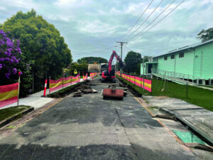 Works start on William Street, Rosewood