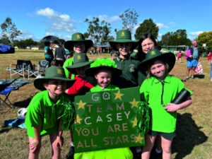 Red versus Green on the St Brigid oval