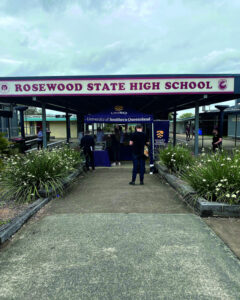 Students from Rosewood State High School go Live to Air