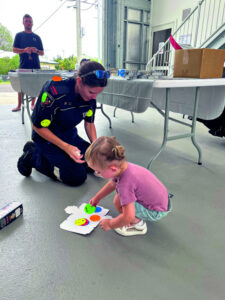 Fire safety and rescue shared with local families