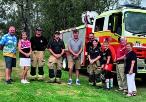A game of golf to support Santa on the Fire truck