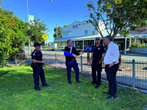 Minister visits Rosewood police station and views new fire station