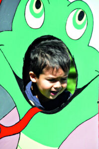 A ceiling of umbrellas at Marburg’s Black Snake Creek Festival
