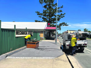 New planter boxes for Rosewood’s main street