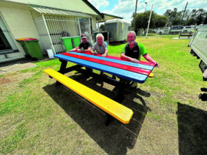 Colourful donation brightens Rosewood Bowls Club