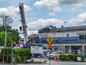Repairs underway at last on Rosewood Library