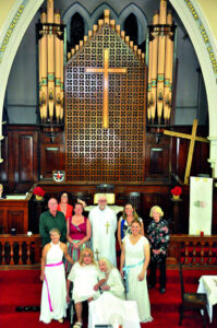 On their wedding day