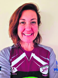 Footy mad Mel is in a league of her own