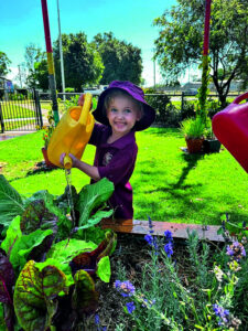 Students grow their own produce at school