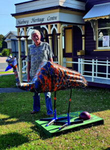 The story behind Marburg’s colourful emu