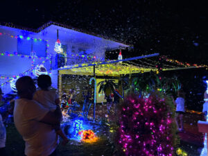 Christmas lights, Christmas cheer and Christmas spirit