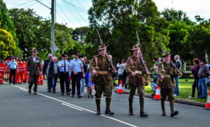 Marburg Anzac Day, biscuits and horses