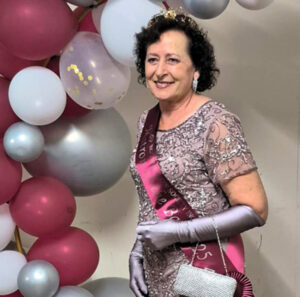 Glamourous Gail wins Matron of the Ball sash