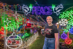 Father and son’s light tribute