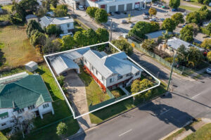 Dual living on a corner block