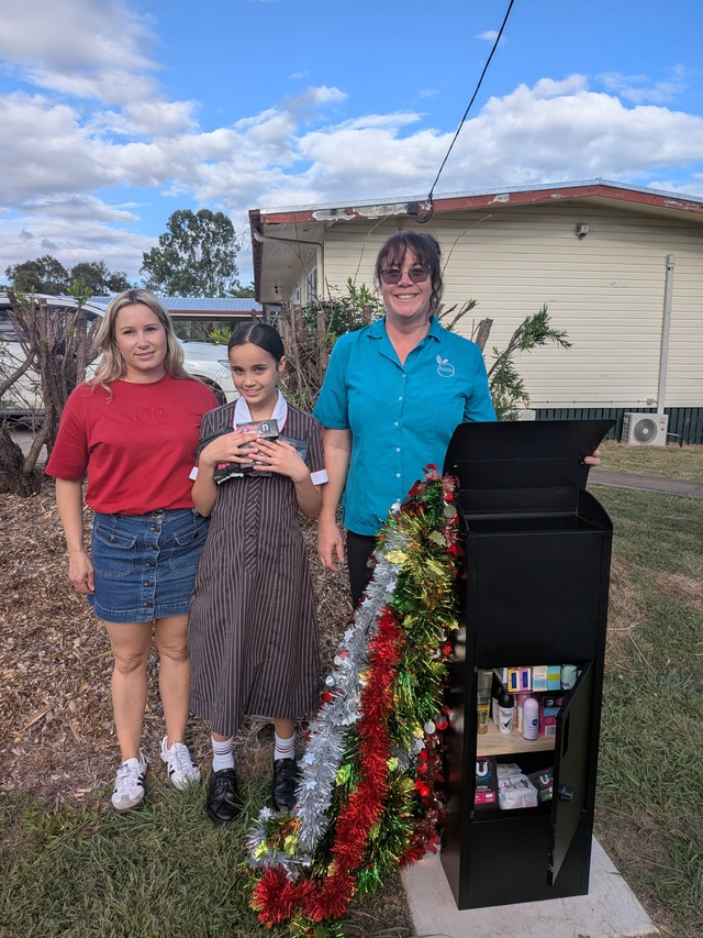 Community dignity boxes launch event